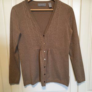 Liz Claiborne Embroidered Cardigan
